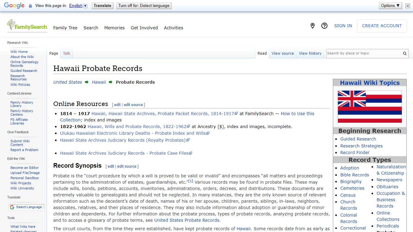 Hawaii Probate Records • FamilySearch